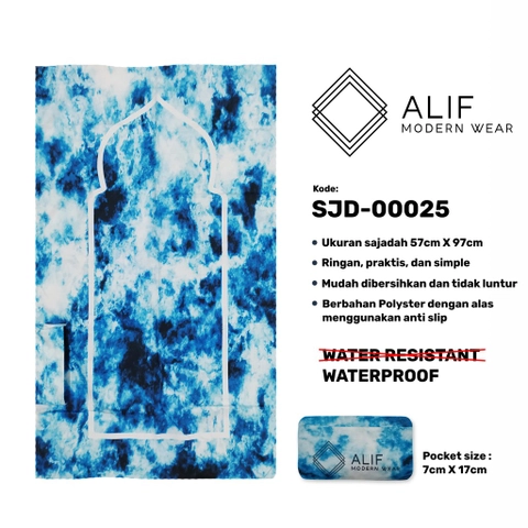 ALIF SAJADAH TRAVEL / SAKU / PORTABLE / ( ALIF MODERN WEAR SJD-0025 )